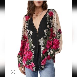 Free People Mikayla Floral Print Tunic